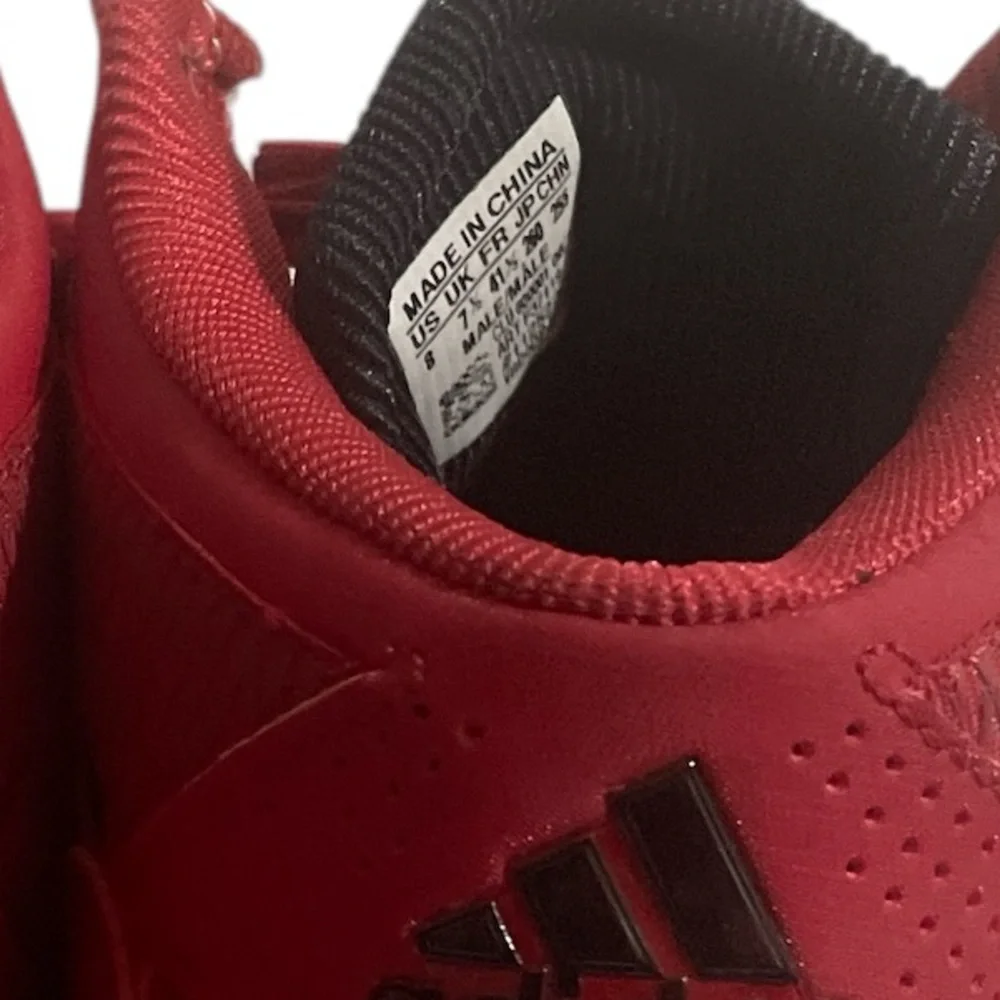 Adidas Red Sneakers with Black Details Women 8
